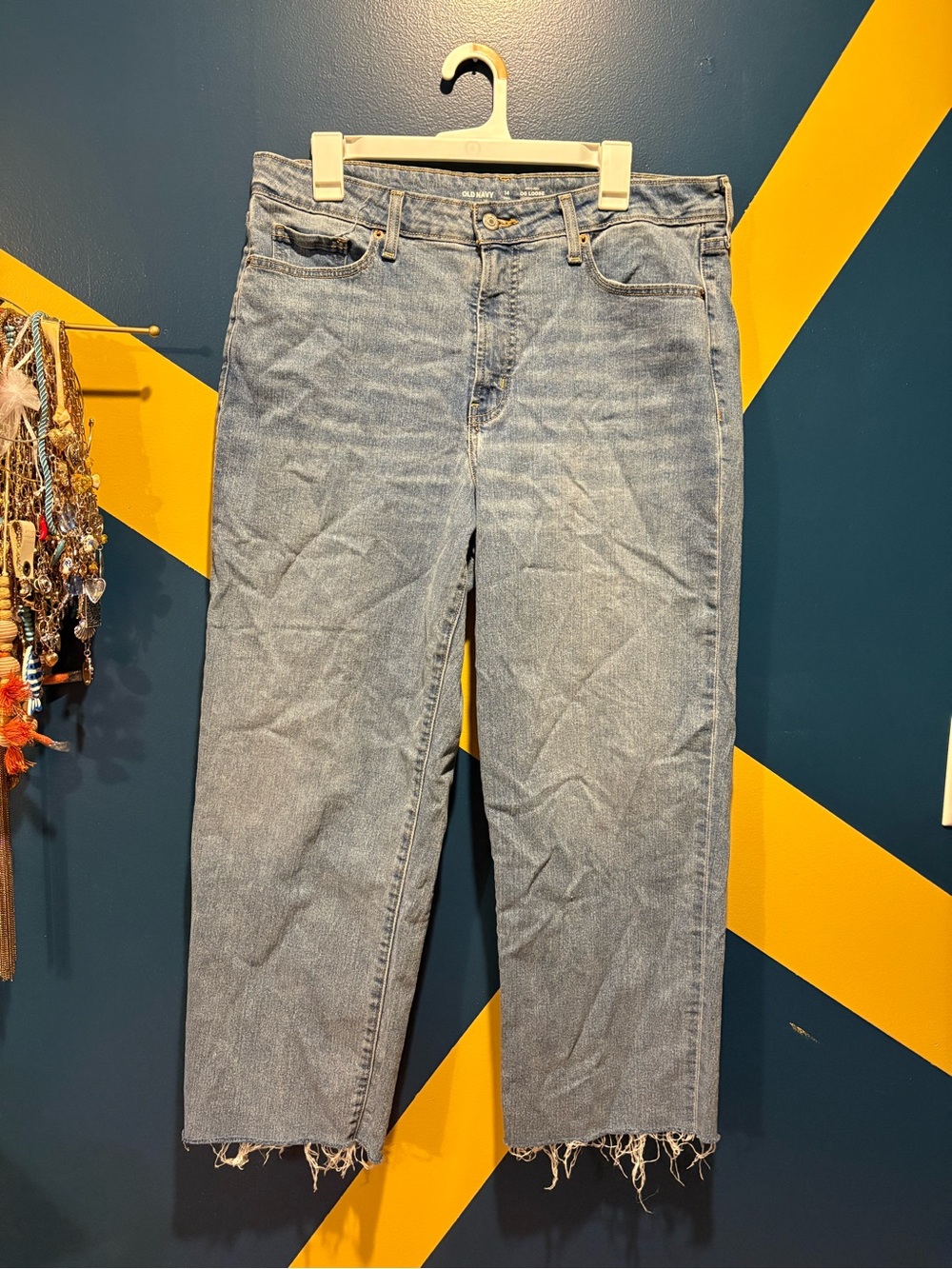 Old Navy Medium Wash High Rise OG Loose Fit Jeans EUC